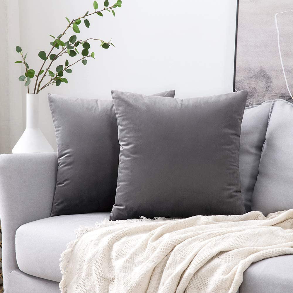 2Pack 40x40 50x50 30x50 Large Velvet Cushion Cover Pillow Case Home Sofa Decor
