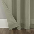 thumbnail image 5 of Clean Window Crushed Texture Anti-Dust Sheer Linen Blend Curtain Panel, 52"x63", Light Green, 5 of 10