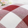 thumbnail image 4 of Set Of 2 Soft Decorative Pillowcases In Polyester Linen In A Vintage Check Pattern, 4 of 5