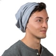 thumbnail image 4 of Lightweight Unisex Adult Oversized Wrinkled Fleece Cuffless Beanie, 4 of 5