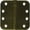 Antique Brass, variant on Deltana Dsb4r5 4" X 4" Solid Brass 5/8" Radius Corner Plain Bearing Full Mortise Hinge -