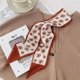 thumbnail image 1 of 2023 New Fashion Silk Scarf Hair Band Long Ribbon Bow Korean Printing Letter Hair Scarf Women Ponytail Holder Hair Accessories, 1 of 4
