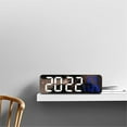 Wuvpotd Clock,Led Digital Wall Clock Large Screen Wall Mounted Time