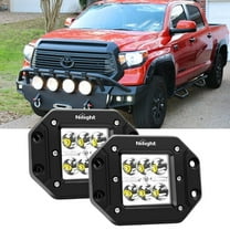 Nilight W1423S-B 2PCS 18W Spot Beam 4.8inch LED Work Light Driving Lights Led Light Bar Off Road Led Lights Flush Mount for Jeep Truck Tacoma Bumper ATV UTV