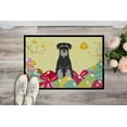 thumbnail image 2 of Easter Eggs Standard Schnauzer Black Grey Door Mat, 2 of 4