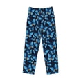 thumbnail image 4 of Xecao Blue Butterfly Men's Straight Lounge Pajama Pants: The Ultimate in Comfortable Sleepwear, 4 of 9