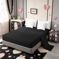 thumbnail image 3 of Manfei Cute Coquette Bowknot 7-Piece Twin Bedding,Black Coquette Bowtie Bedding Comforter Set,Black Reversible, 3 of 7