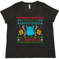 thumbnail image 3 of Inktastic I Want a Hippopotamus for Christmas Cute Ugly Sweater Women's Plus Size T-Shirt, 3 of 5