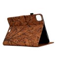 thumbnail image 5 of Case for iPad Pro 11" 2022/2021/2020/2018, for iPad Air 11" 2024 Case, Embossed Tree Pattern PU Leather Book Style Smart Auto Wake/Sleep Cover Card Slots Flip Stand Case for iPad Air 5/Air 4, Brown, 5 of 9