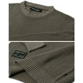 thumbnail image 6 of ZIMEGO Men's Classic Vintage Color Wash Ribbed Crew Neck Pullover Casual Sweater, 6 of 6