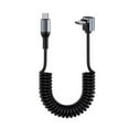 thumbnail image 5 of Coiled Type C To Type C Elbow Cable Fast Charging and Data Transfer Retractable 100W Power Delivery for Multiple Devices, 5 of 8