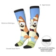 thumbnail image 4 of Silaia Bluey Print Socks For Women Men,Crew Socks,Sporty Calf Socks,Casual Socks, Design Socks for Hiking, Sport, 4 of 6