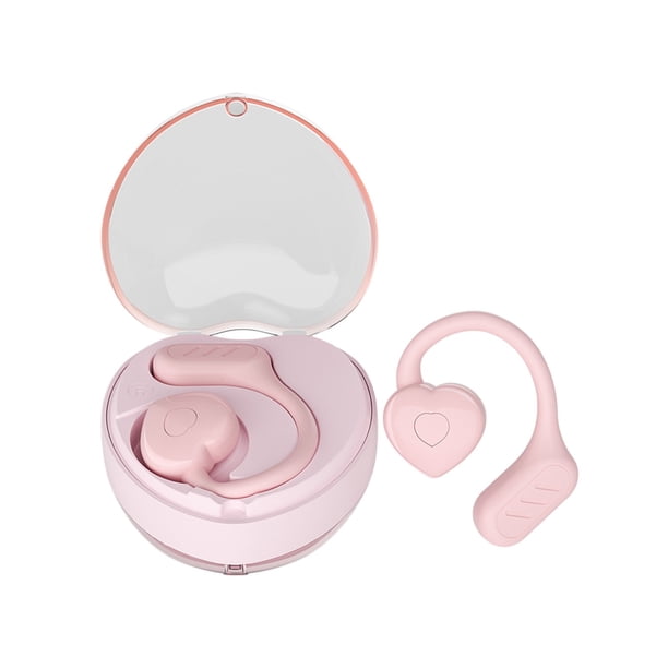 Auriculares Inalámbricos Bluetooth Amor en Forma de Corazón Lindo Ows Auriculares, Regalo de San Valentín para Niñas con Reducción de Ruido Regalos de Sonido Estéreo para Niñas