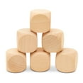 thumbnail image 3 of Wooden Blank Dice 1-1/2 inch x 1-1/2 inch, Pack of 3 Wooden Blocks Unfinished for Wooden Cube Craft, Games, and Parties, by Woodpeckers, 3 of 6