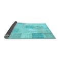 thumbnail image 2 of Ahgly Company Indoor Rectangle Patchwork Light Blue Transitional Area Rugs, 2' x 5', 2 of 4