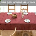 thumbnail image 2 of Tablecloth Cotton Linen Anti-splash Table cloth Burlap tablecloth Kitchen Table cloth Buffet Table cloth Rectangular table cloth Rectangular Table, 55 "" x55" ", 2 of 5