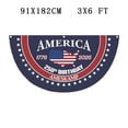 thumbnail image 3 of Anniversary Half Banner Star Spangled Design Lightweight Polyester for Outdoor Year Round Display, 3 of 6