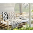 thumbnail image 3 of Ox Bay Vibe Beige / White Geometric Cozy Poly-Fill 20 In. X 20 In. Cotton Throw Pillow, 3 of 8
