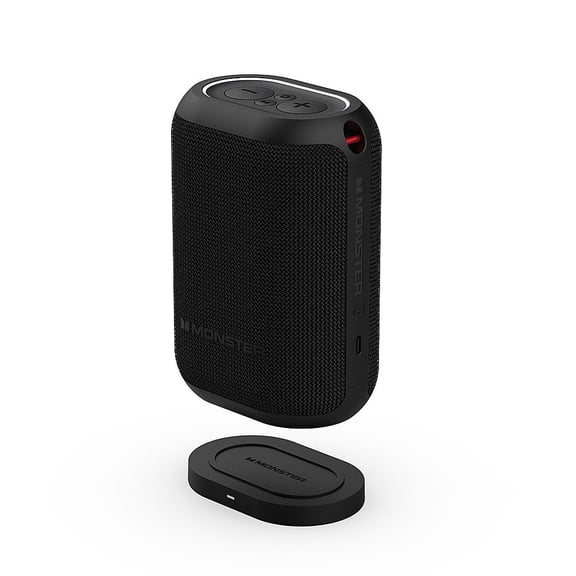 Pre-Owned Restored Monster DNA ONE Portable Bluetooth Speaker with Qi Wireless Charging - Black