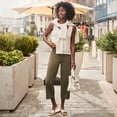 thumbnail image 4 of Lands' End Women's Starfish Mid Rise Pull-On Crop Pants, 4 of 4