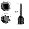 thumbnail image 3 of 12.7mm Square Adapter Torx Screwdriver Bit Impact Drive Socket Adapter T40+T50, 3 of 10