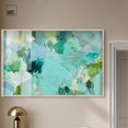 thumbnail image 3 of Alista Green Blues Shadowbox Print Green Abstract Art by Art Remedy, Blonde Frame, 54 x 36, 3 of 7