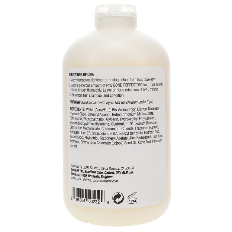 Olaplex Bond Perfector No. 2 525ml 2本セット Pro Exclusive: Nº.2 Bond Perfector 2000ML Backbar – OLAPLEX Inc.