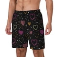 thumbnail image 1 of Fotbe Heart and Stars Traje de Baño para Hombre – Shorts de Natación de Secado Rápido con Forro y Bolsillos-3X-Large, 1 of 6