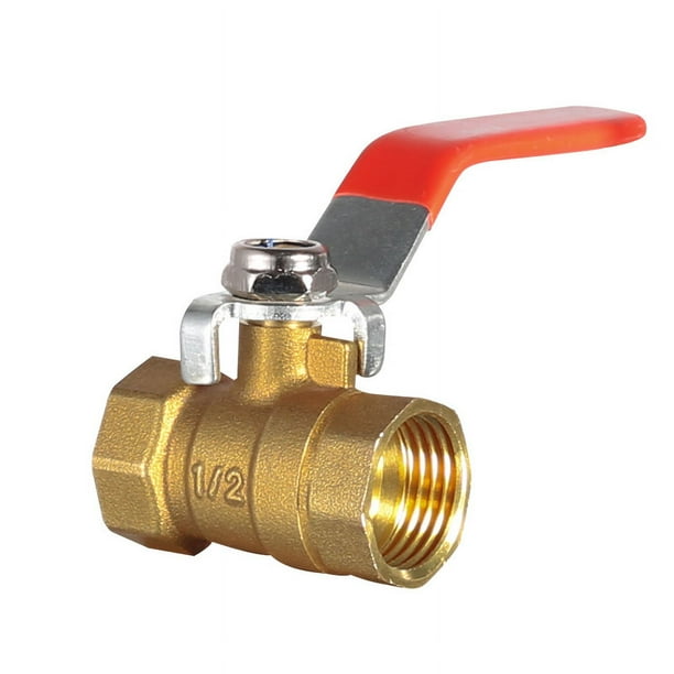 Válvula de bola pequeña de latón de 4 puntos, cable interior doble, cable exterior de 2 puntos, 6 puntos, 1 pulgada, interruptor de tubería de válvula neumática de agua del grifo engrosada para
