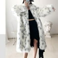 thumbnail image 6 of gbyLJF Womens Faux Fur Coat Winter Long Soft Jackets Fashion Street Women's Warm Fur Jacket Overcoat Topcoat Outerwear, 6 of 7