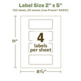thumbnail image 6 of Avery EcoFriendly Rectangle Labels, 2" x 5", 100ct, 6 of 10