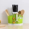 thumbnail image 2 of Chopstick Holder Cutlery Kitchen Drain Chopsticks Stand for Cutlery， Multi-Function Rack， Dish Drainer Spoon Fork Shelf Holder (Color : Red), 2 of 4