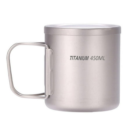 

Romacci 220ml/330ml/450ml/550ml Double Wall Titanium Water Cup Coffee Tea Mug for Home Office Outdoor Camping Hiking Backpacking Picnic