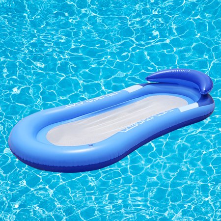 pool hammock swimming rafts float inflatable backrest foldable lightweight floating mat compact mesh portable dual chair air water use