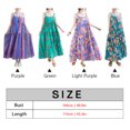 thumbnail image 4 of Vestido suelto vintage para mujer Sin mangas Estampado floral / a rayas Talla grande Boho Holid Abanopi Vestido de mujer, 4 of 7