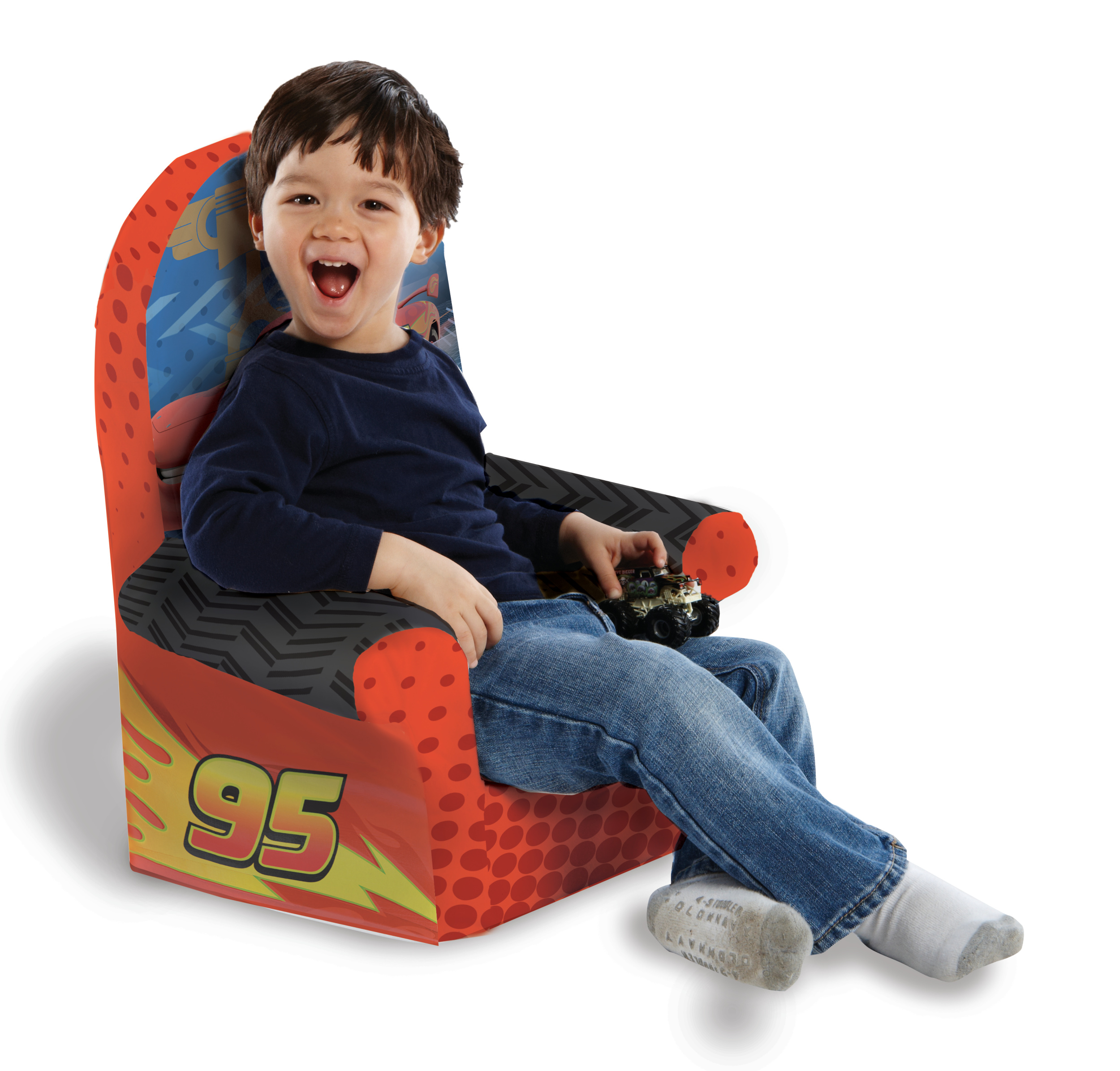 Marshmallow Furniture, Children's Foam High Back Chair, Disney/Pixar Cars 2 High Back Chair - image 2 of 4