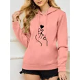 thumbnail image 4 of Sudadera Hoodie Deportiva Con Capuchaletra De Mujer Impresa, 4 of 7