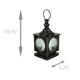 thumbnail image 4 of Things2Die4 Linterna de vela LED cuadrada con panel de metal y vidrio vintage Things2Die4 E19277, 4 of 4