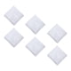 thumbnail image 1 of Paquete de 6 pañuelos de encaje blanco liso, cuadrados de bolsillo, pañuelos de boda de 24,5 cm, pañuelos blancos para manualidades, suministros de bo, 1 of 9