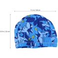 thumbnail image 3 of 2 Pcs Swimming Cap Elastic Protective Cartoon Pattern Bathing Cap Swimming Hat for Baby Kids Boys Children, 3 of 7