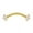 Golden, variant on Eyebrow Ring Cubic Zirconia Wear-resistant Steel Body Piercing Jewelry Barbell for Women Golden