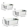 thumbnail image 5 of LAIQIEN Stainless Steel Pet Dog Bowl Anti Slip Large Pet Easy to Clean Rectangle, 5 of 19