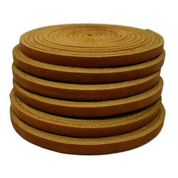 TOFL Baseball Glove Leather Repair Laces Baseball Mitts Tan 6 Pack 72in x 3/16in