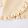 thumbnail image 6 of Kogui Girls Shrug Jacket Long Sleeve Bow Knit Cardigan for Girls Dress Casual Formal Layering 5T 6T (Beige,5-6 Years), 6 of 9