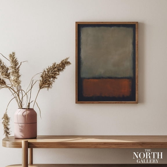 PosterArt Mark Rothko Poster, Rothko Exhibition Poster, Rothko Art Print, Abstract Minimalism, Abstract Expressionist Print, Size 8x12 UNFFRAMED