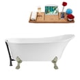 thumbnail image 1 of 67" Streamline N340BNK-ORB Soaking Clawfoot Tub and Tray With External Drain, 1 of 7