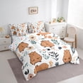 thumbnail image 4 of Homewish Cute Cartoon Capybara 7-Piece Twin Bedding Sets,Country Farmhouse Lodge Bedding Comforter Set,Brown White Sheet Sets For Boys Kids,Ultra Soft Home Decor Reversible, 4 of 9