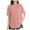 Pink, variant on Women's Casual T Shirts Cotton Mid Sleeve Summer Basic Tunics Tee Tops