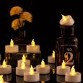 thumbnail image 3 of Velas de té Biyanuo LED sin llama, paquete de 200 unidades, rojas, 3 of 6