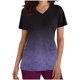 thumbnail image 1 of Vestido Corto para las Mujeres con Cuello en V Imprimir Manga Corta Bolsillo Enfermera Top, Poliéster Ligero para el Hogar Diario Y Desgaste Casual, 1 of 1